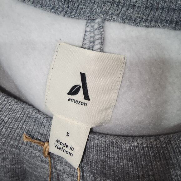 Sweatshirt small gray men's by amazon - Picture 3 of 6